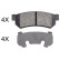 Brake Pad Set, disc brake 37991 ABS