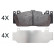 Brake Pad Set, disc brake 37994 ABS
