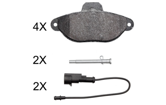Brake Pad Set, disc brake 37995 ABS