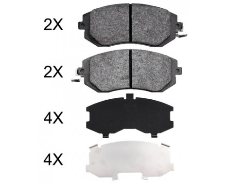 Brake Pad Set, disc brake 37998 ABS