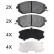 Brake Pad Set, disc brake 37998 ABS