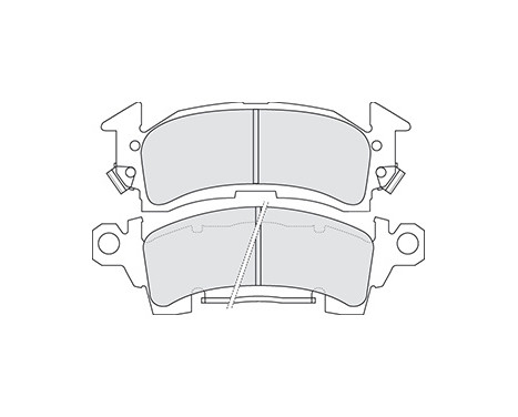 Brake Pad Set, disc brake 38052 ABS, Image 3