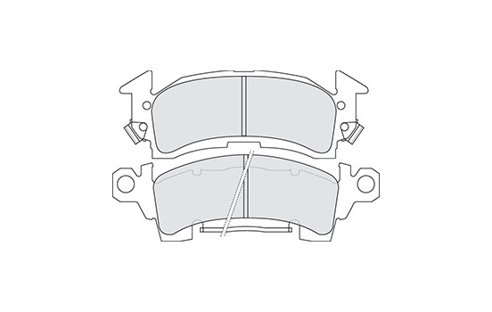 Brake Pad Set, disc brake 38052 ABS, Image 3