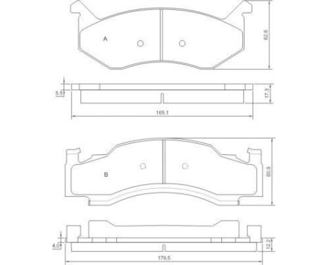 Brake Pad Set, disc brake 38086 ABS, Image 2
