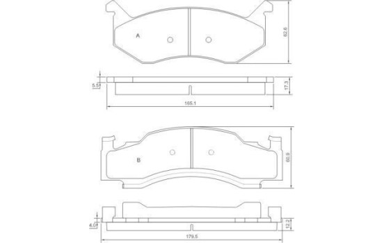 Brake Pad Set, disc brake 38086 ABS, Image 2