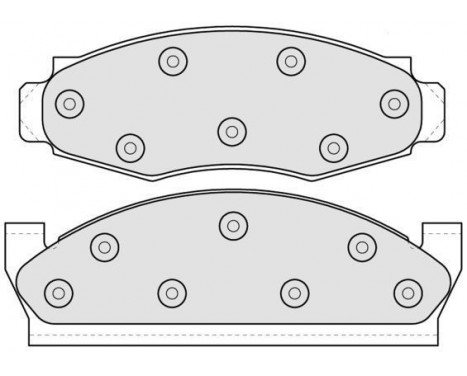 Brake Pad Set, disc brake 38091 ABS