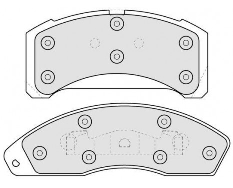 Brake Pad Set, disc brake 38152 ABS, Image 2