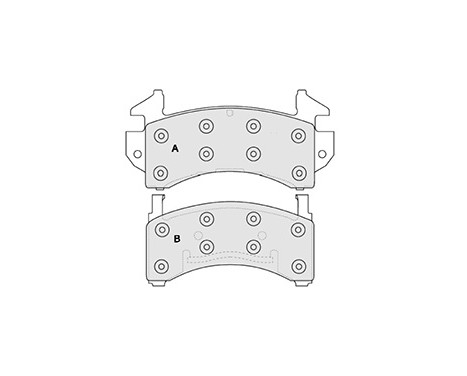 Brake Pad Set, disc brake 38154 ABS, Image 3