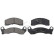 Brake Pad Set, disc brake 38200 ABS, Thumbnail 3