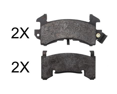 Brake Pad Set, disc brake 38202 ABS