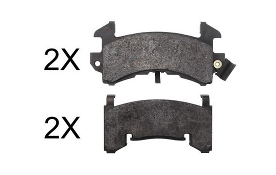Brake Pad Set, disc brake 38202 ABS