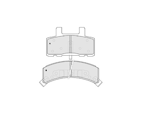 Brake Pad Set, disc brake 38369 ABS, Image 3