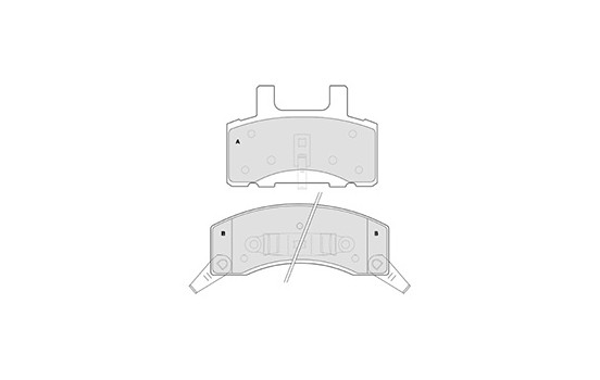 Brake Pad Set, disc brake 38370 ABS, Image 3