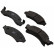 Brake Pad Set, disc brake 38375 ABS