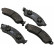 Brake Pad Set, disc brake 38412 ABS
