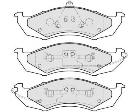Brake Pad Set, disc brake 38417 ABS, Image 2