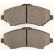 Brake Pad Set, disc brake 38418 ABS