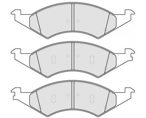 Brake Pad Set, disc brake 38421 ABS, Image 2