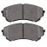 Brake Pad Set, disc brake 38427 ABS