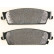 Brake Pad Set, disc brake 38430 ABS