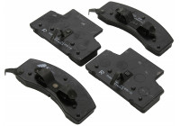 Brake Pad Set, disc brake 38459 ABS