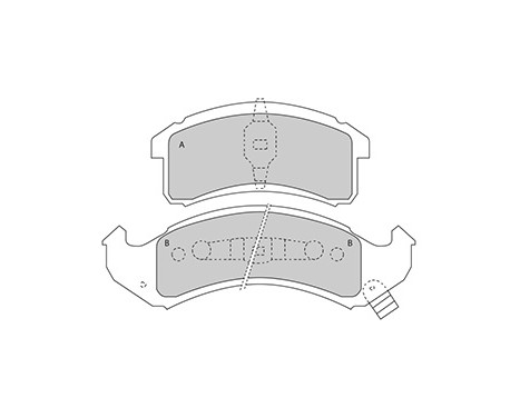 Brake Pad Set, disc brake 38505 ABS, Image 3