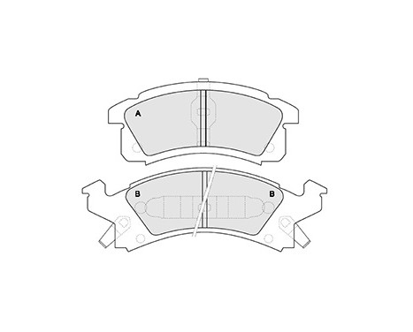 Brake Pad Set, disc brake 38506 ABS, Image 3