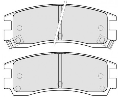 Brake Pad Set, disc brake 38508 ABS, Image 2