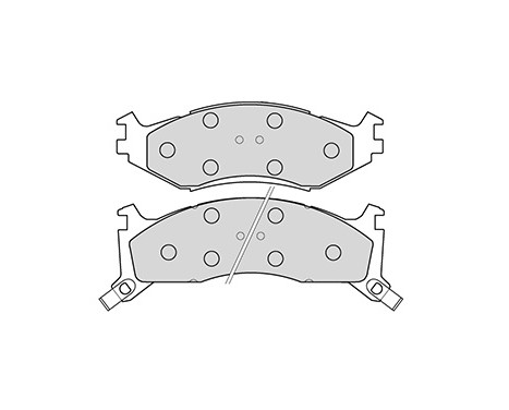 Brake Pad Set, disc brake 38521 ABS, Image 2