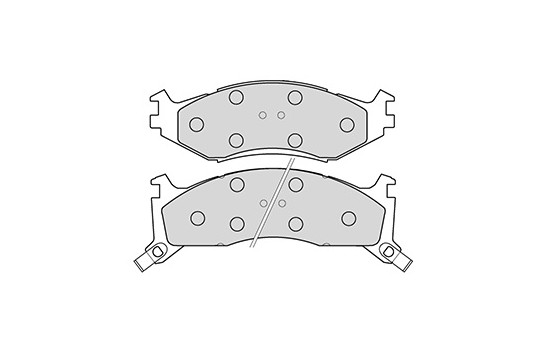 Brake Pad Set, disc brake 38521 ABS, Image 2