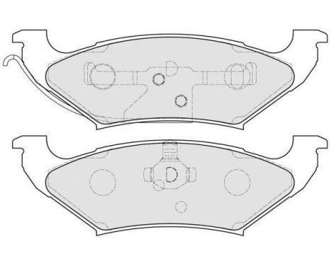 Brake Pad Set, disc brake 38544 ABS