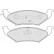 Brake Pad Set, disc brake 38544 ABS