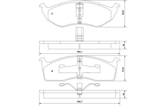 Brake Pad Set, disc brake 38591 ABS, Image 3