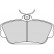 Brake Pad Set, disc brake 38601 ABS, Thumbnail 2