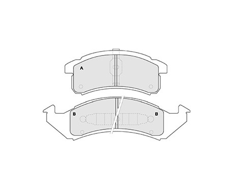 Brake Pad Set, disc brake 38623 ABS, Image 3