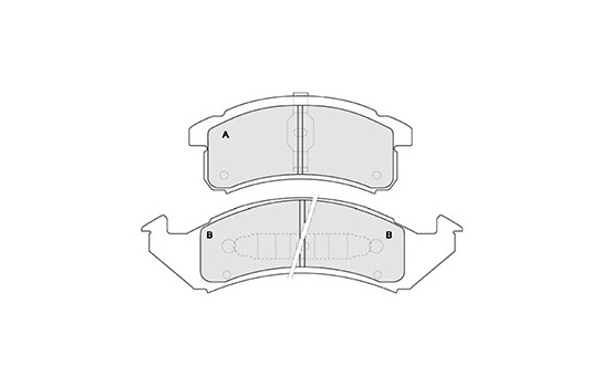 Brake Pad Set, disc brake 38623 ABS, Image 3
