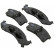 Brake Pad Set, disc brake 38623 ABS