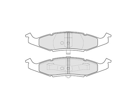 Brake Pad Set, disc brake 38633 ABS, Image 2