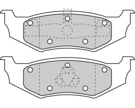 Brake Pad Set, disc brake 38641 ABS, Image 2