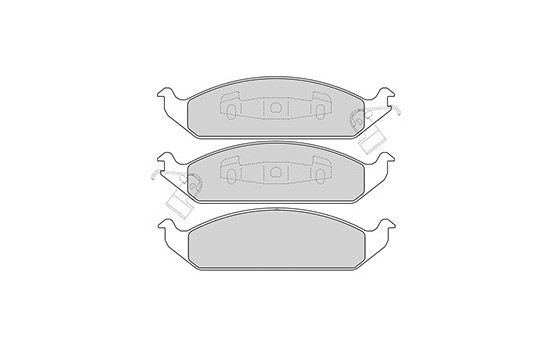 Brake Pad Set, disc brake 38650 ABS, Image 3
