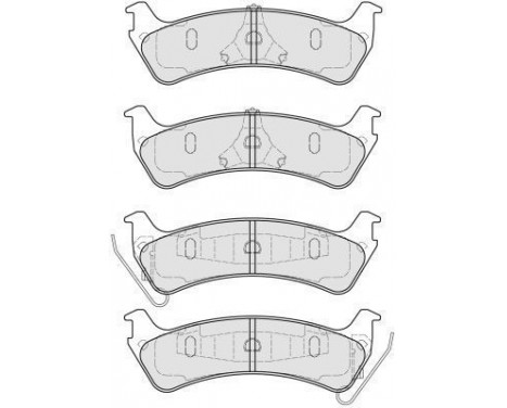Brake Pad Set, disc brake 38664 ABS