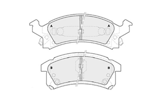 Brake Pad Set, disc brake 38673 ABS, Image 3