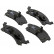 Brake Pad Set, disc brake 38673 ABS