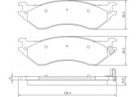 Brake Pad Set, disc brake 38702 ABS