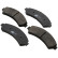 Brake Pad Set, disc brake 38726 ABS