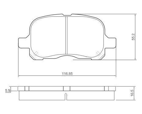 Brake Pad Set, disc brake 38741 ABS, Image 3