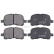 Brake Pad Set, disc brake 38741 ABS, Thumbnail 4