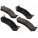 Brake Pad Set, disc brake 38785 ABS