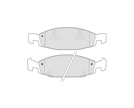 Brake Pad Set, disc brake 38790 ABS