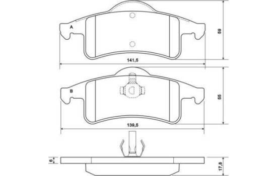 Brake Pad Set, disc brake 38791 ABS, Image 3